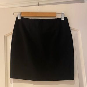 Black mini skirt
